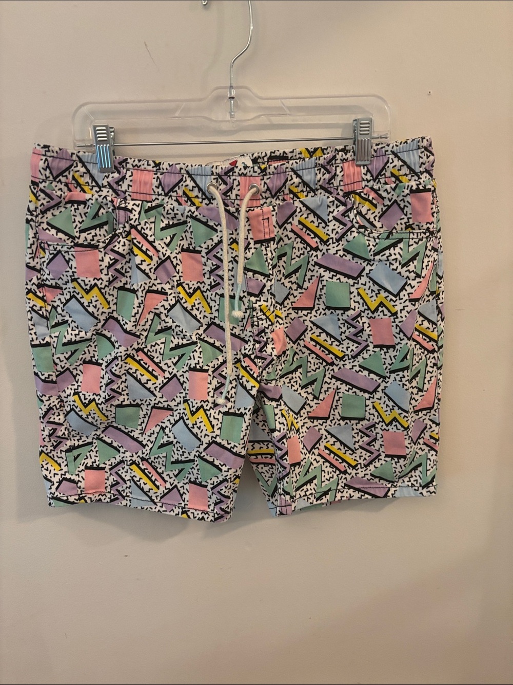 Oh Snap Drill Clothing Co 90s Retro Graphic Print Stretch Twill Shorts Men's XL